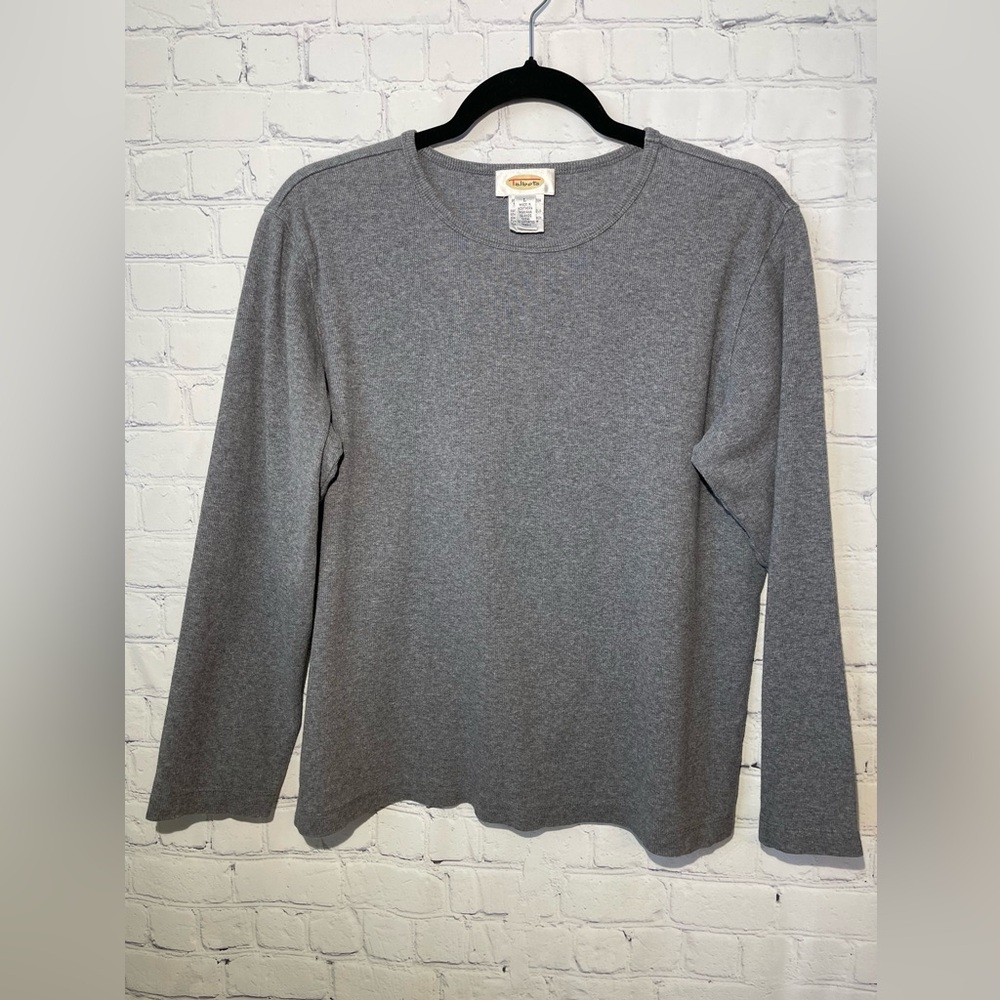 Talbots size large gray pullover